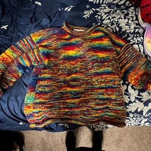Rainbow Wool Sweater